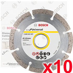 Алмазный круг ECO for Universal 115x22,23 мм (10 шт) BOSCH (2608615040)
