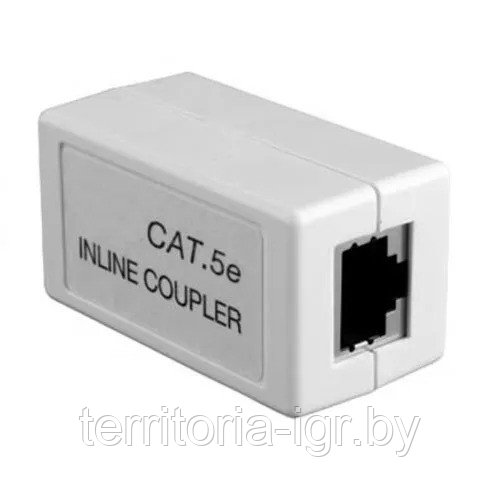 Коннектор соединитель NA350 RJ-45F/RJ-45F кат.5e белый Cablexpert