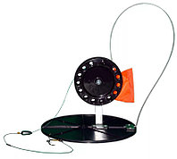 Жерлица зимняя Manko Оснащенная на диске 180 мм (катушка 90 мм)