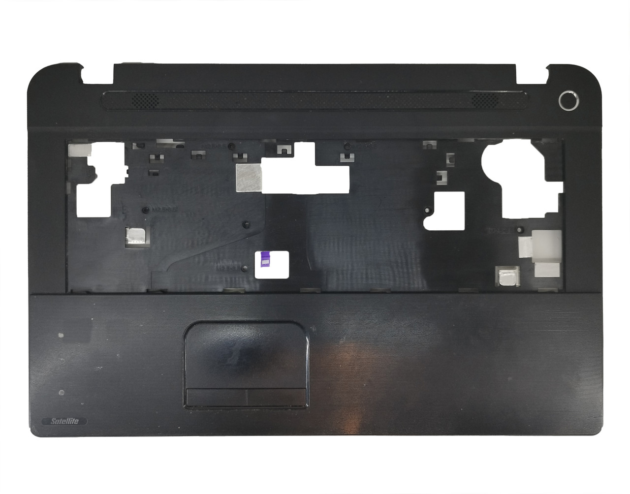 Верхняя часть корпуса (Palmrest) Toshiba C70D с тачпадом и шлейфом, черная (с разбора) - фото 1 - id-p194161900
