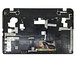 Верхняя часть корпуса (Palmrest) Toshiba C70D с тачпадом и шлейфом, черная (с разбора), фото 2