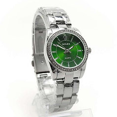 Часы ROLEX (Реплика) HP6253 (Серебро+зеленый)