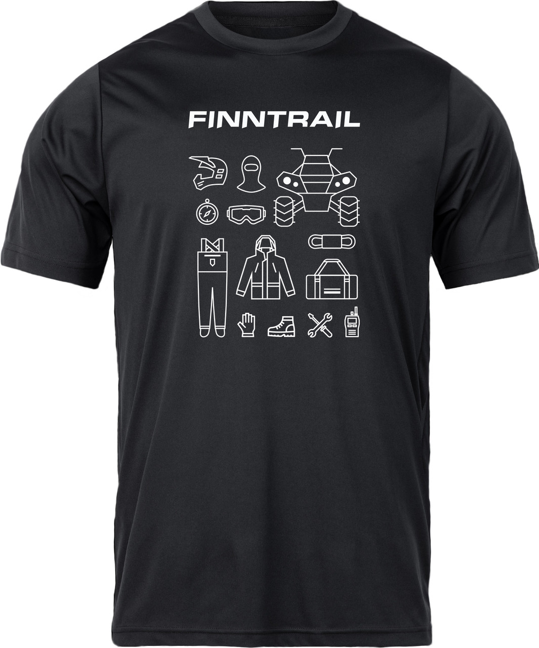 Футболка Finntrail T-SHIRT ATV Graphite, L - фото 1 - id-p194162733