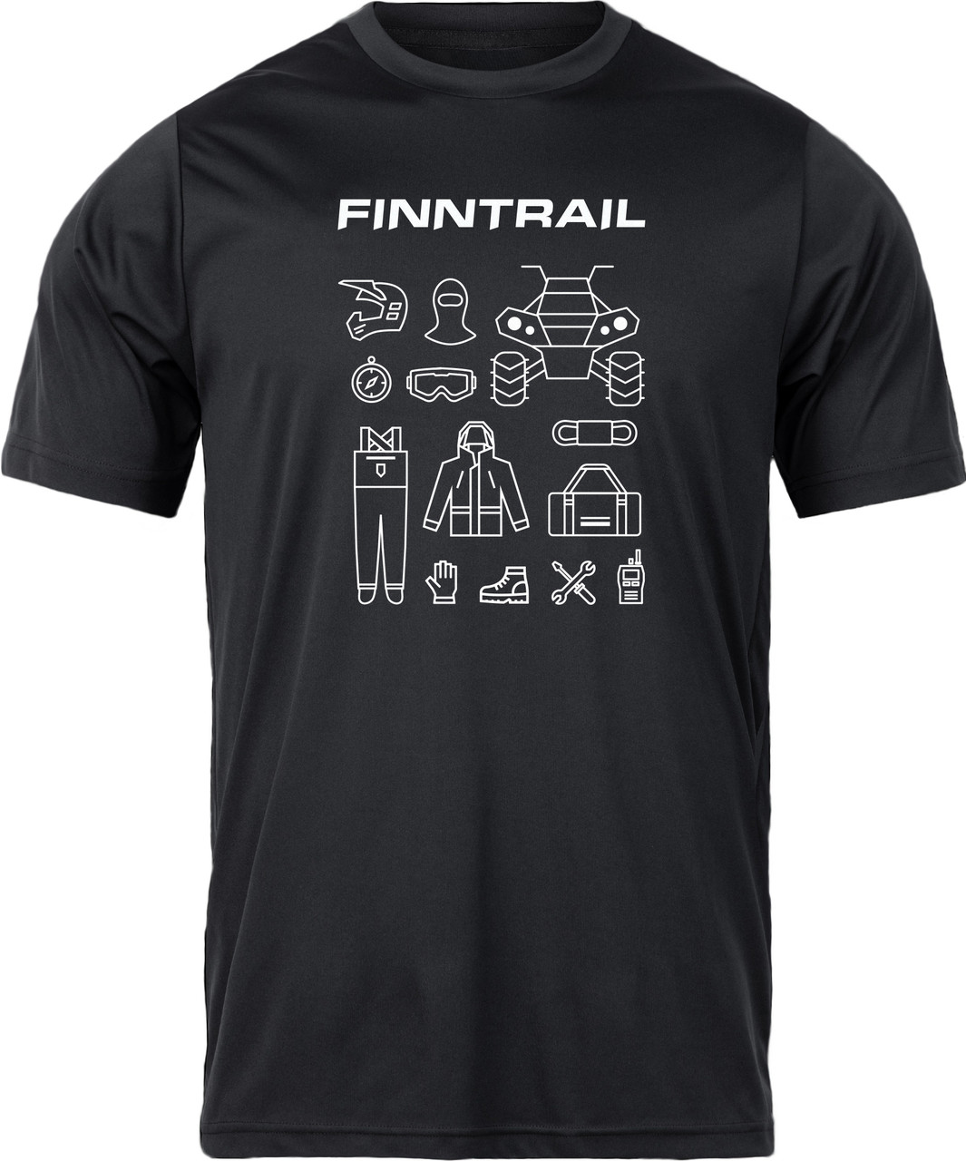 Футболка Finntrail T-SHIRT ATV Graphite, S - фото 1 - id-p194162735