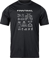 Футболка Finntrail T-SHIRT ATV Graphite, XL