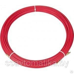 Протяжка кабельная REXANT (мини УЗК в бухте), стеклопруток, d=3,5 мм 15 м, красная (47-1015) - фото 1 - id-p194163174