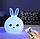 Cветильник ночник из  силикона "Белый Кролик" LED мультиколор, фото 5