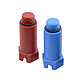 Заглушка пластиковая напорная с резьбой ½ - Композитная Компания, 6 шт. (3 красных, 3 синих), фото 2