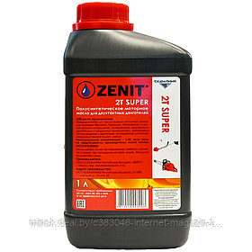 Масло моторное 2T Super (1 л) для 2-тактных двигателей (полусинтетическое) ZENIT