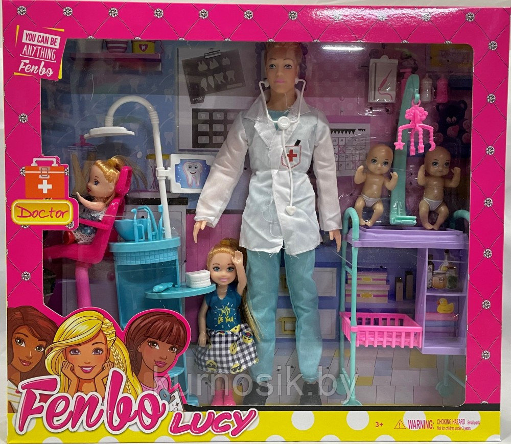 Детский игровой набор кукла Доктор с малышами и аксессуарами Fenbo Lucy, FB072 - фото 1 - id-p194165778