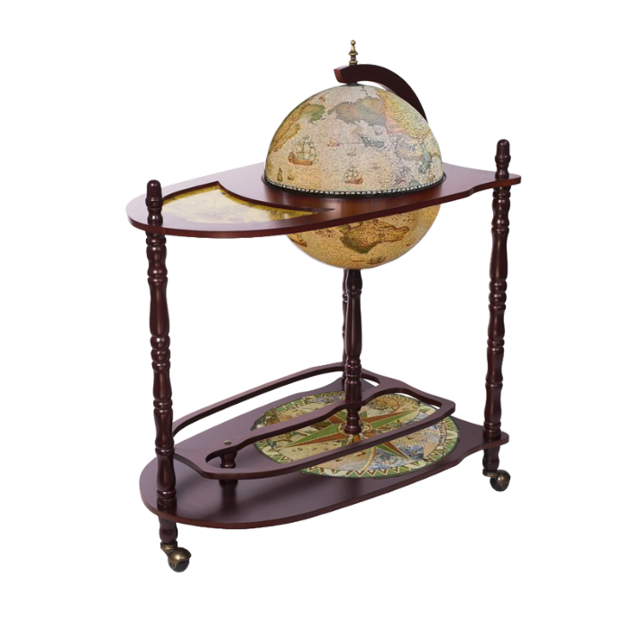 Глобус бар напольный со столиком сфера 330мм. 33004NN