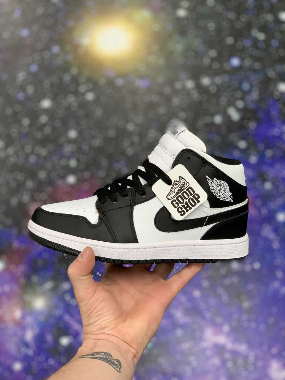 Кроссовки WTR Air Jordan 1 Retro Black White
