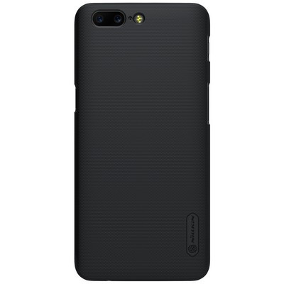 Пластиковый чехол с пленкой Nillkin Super Frosted Shield Black для OnePlus 5 - фото 1 - id-p194177445