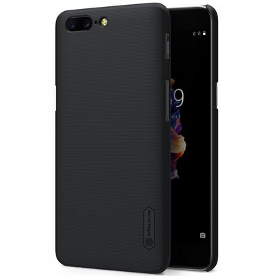 Пластиковый чехол с пленкой Nillkin Super Frosted Shield Black для OnePlus 5 - фото 3 - id-p194177445