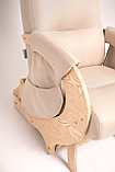 Кресло-глайдер Эталон (LunarIvory/Дуб шпон) с карманами, фото 5