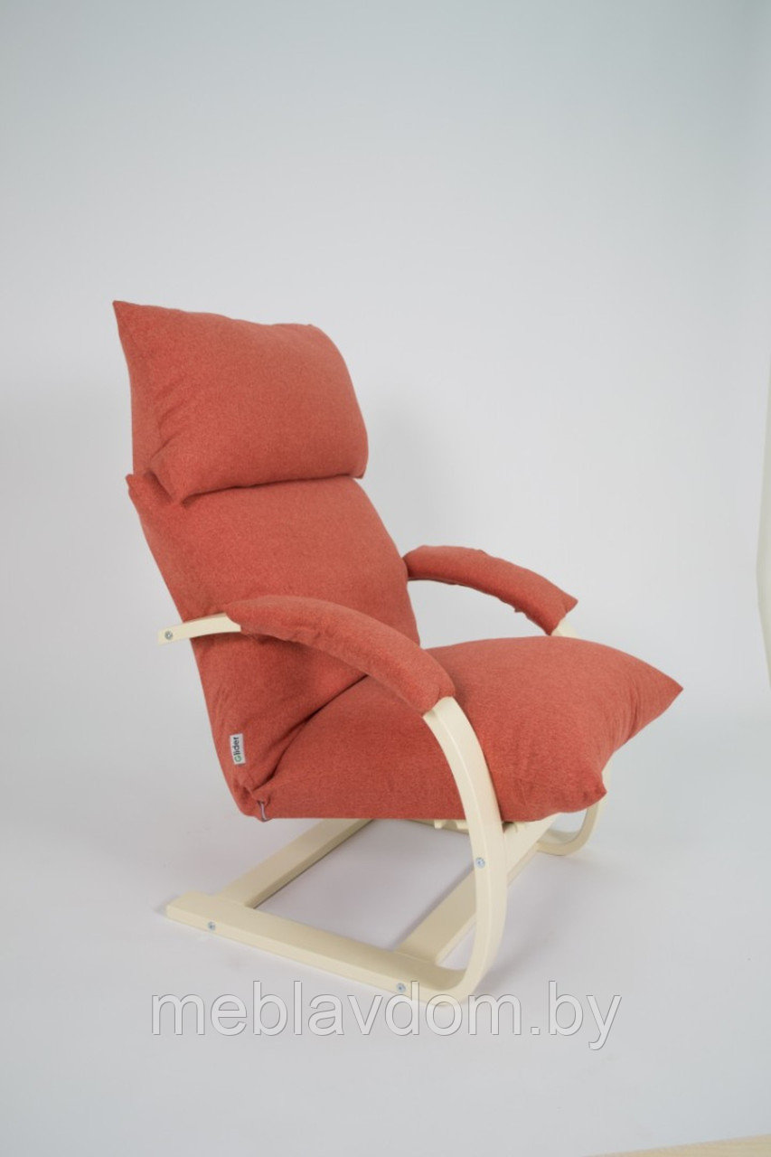 Кресло для отдыха Аспен(80), (Runa Coral/Дуб шампань) - фото 2 - id-p194178849