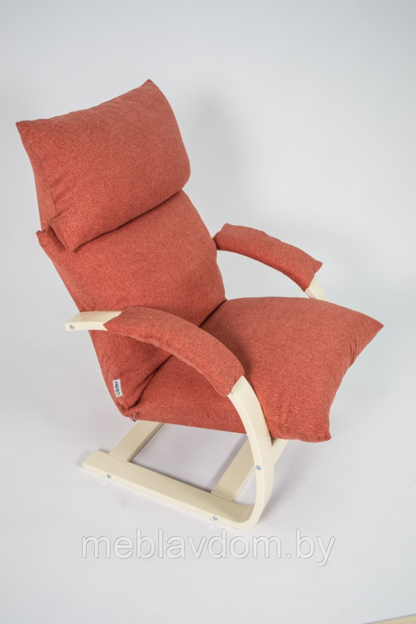 Кресло для отдыха Аспен(80), (Runa Coral/Дуб шампань) - фото 5 - id-p194178849