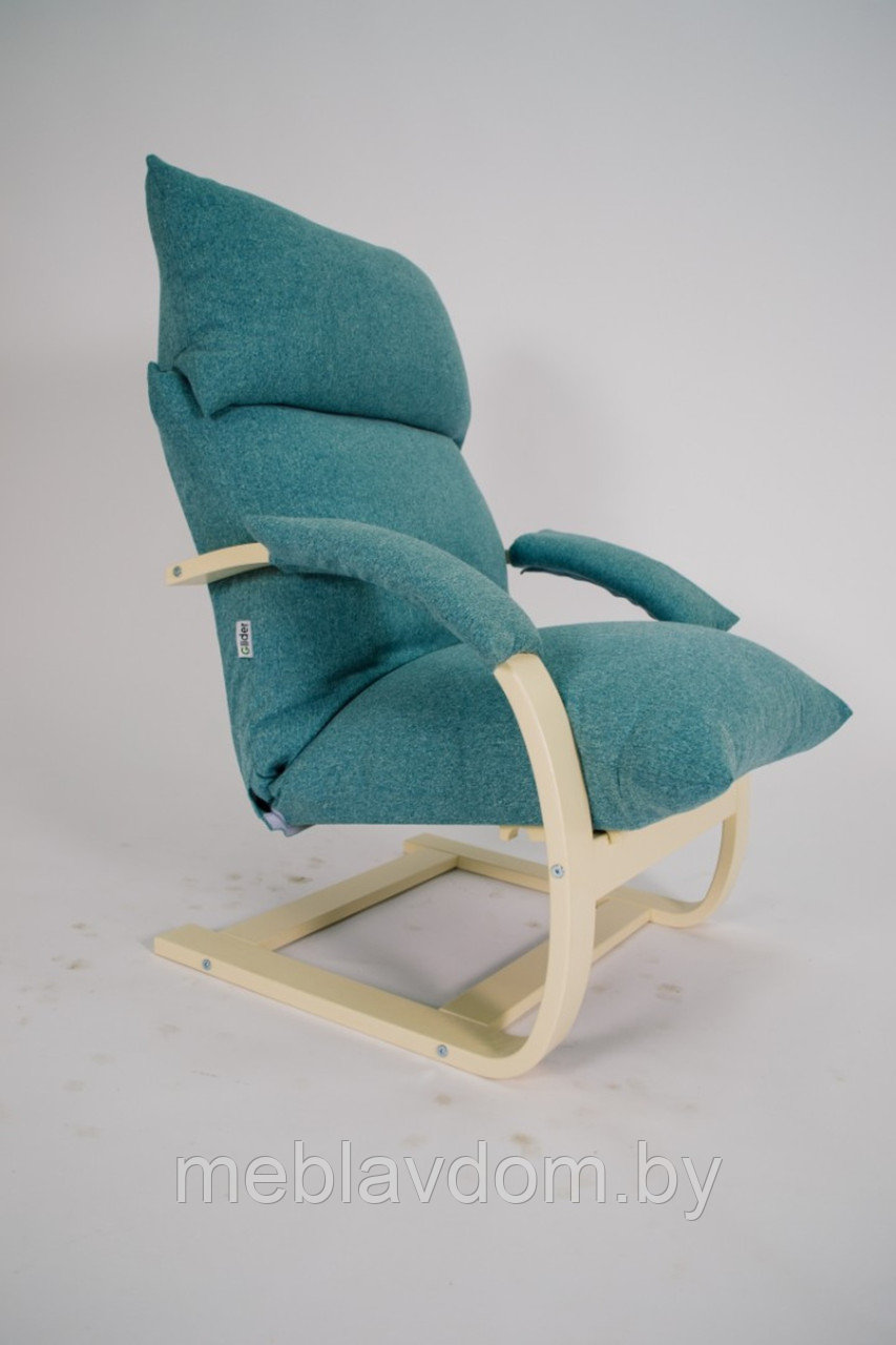 Кресло для отдыха Аспен(80), (Runa Emerland/Дуб шампань) - фото 5 - id-p194178850