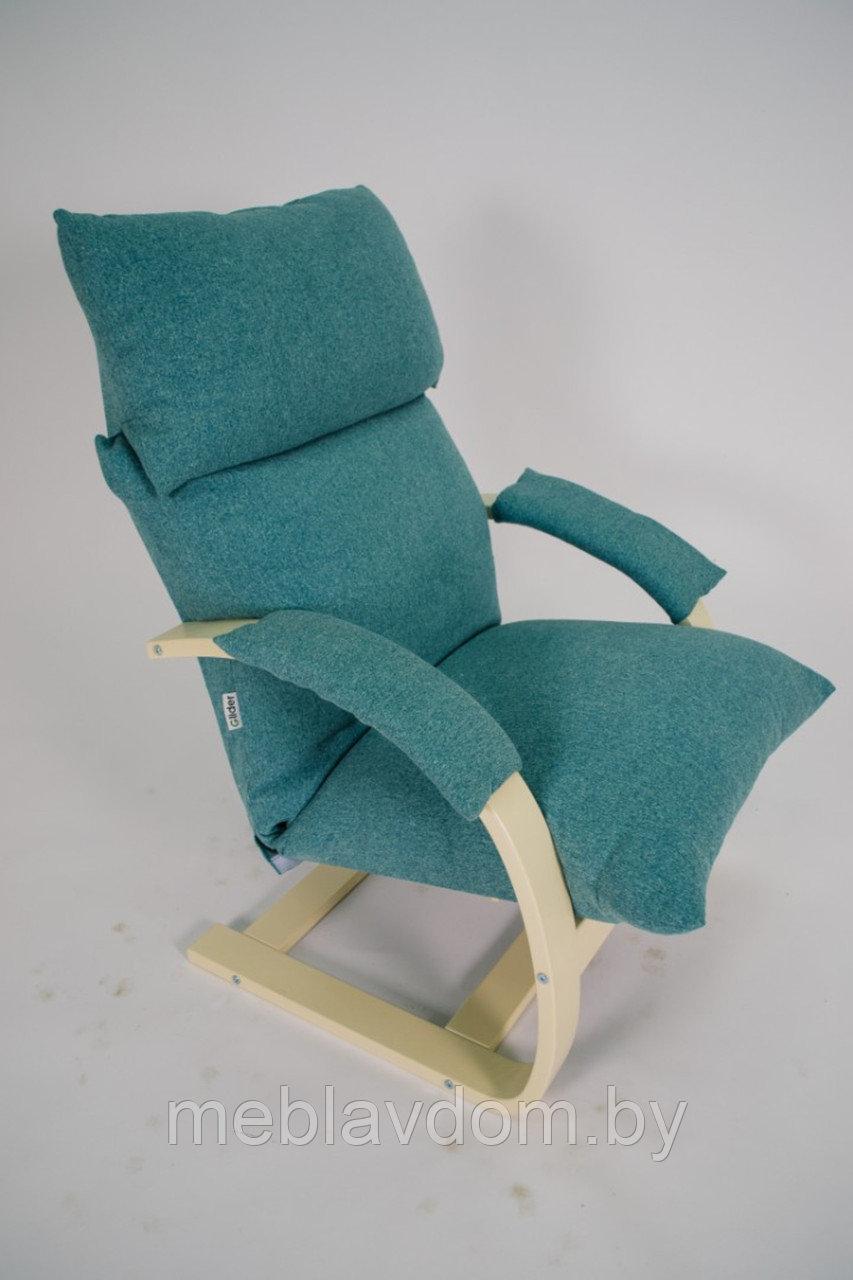 Кресло для отдыха Аспен(80), (Runa Emerland/Дуб шампань) - фото 6 - id-p194178850