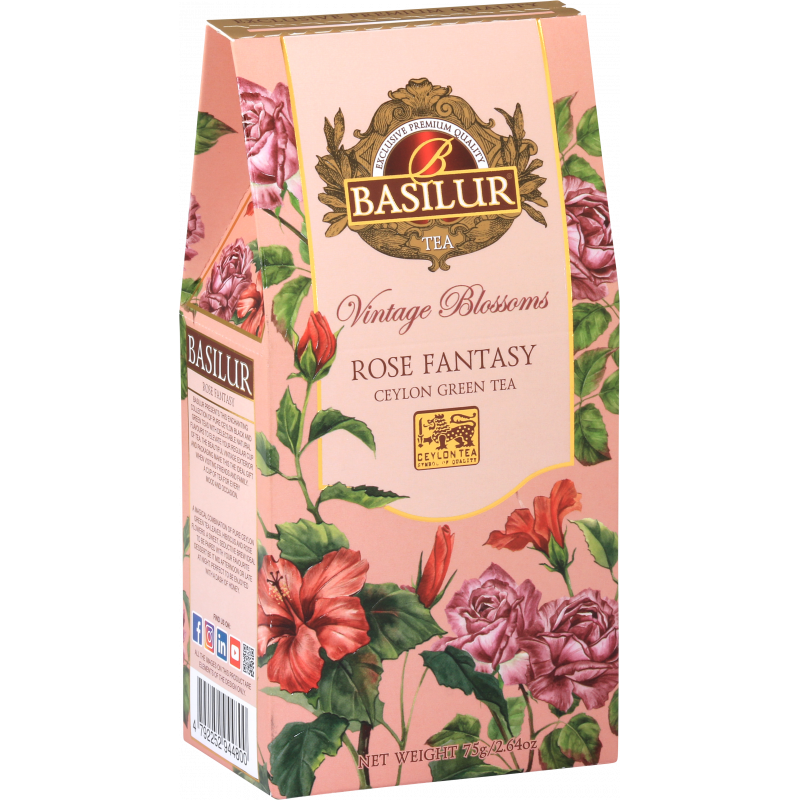 Чай Basilur Rose Fantasy 75г. - фото 1 - id-p194181095