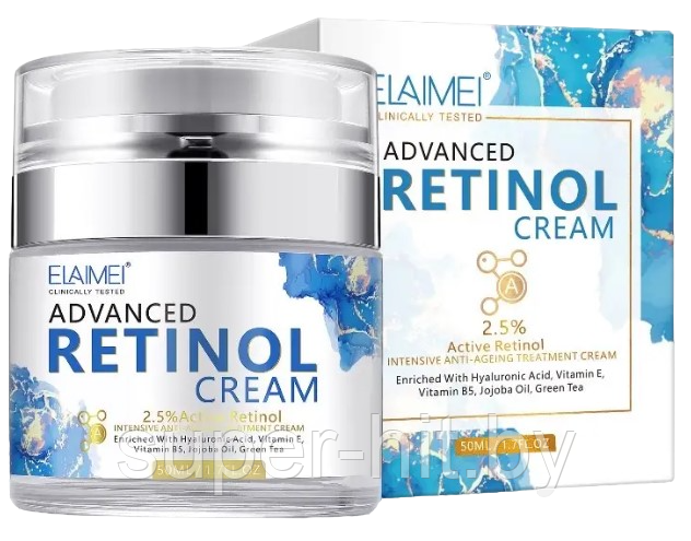 ELAMEI RETINOL CREAM   МНОГОФУНКЦИОНАЛЬНЫЙ ВОССТАНАВЛИВАЮЩИЙ И ОМОЛАЖИВАЮЩИЙ КРЕМ С РЕТИНОЛОМ