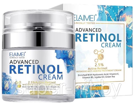 ELAMEI RETINOL CREAM   МНОГОФУНКЦИОНАЛЬНЫЙ ВОССТАНАВЛИВАЮЩИЙ И ОМОЛАЖИВАЮЩИЙ КРЕМ С РЕТИНОЛОМ, фото 2