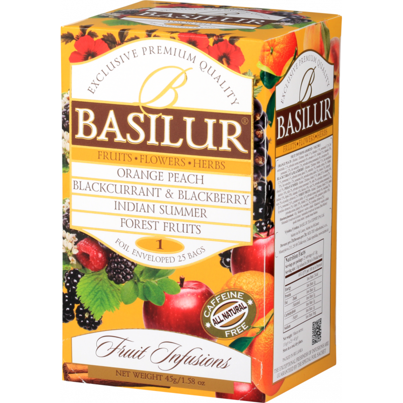 Чай BASILUR "Fruit Infusions "Assorti" 20x1.8г - фото 2 - id-p194183390