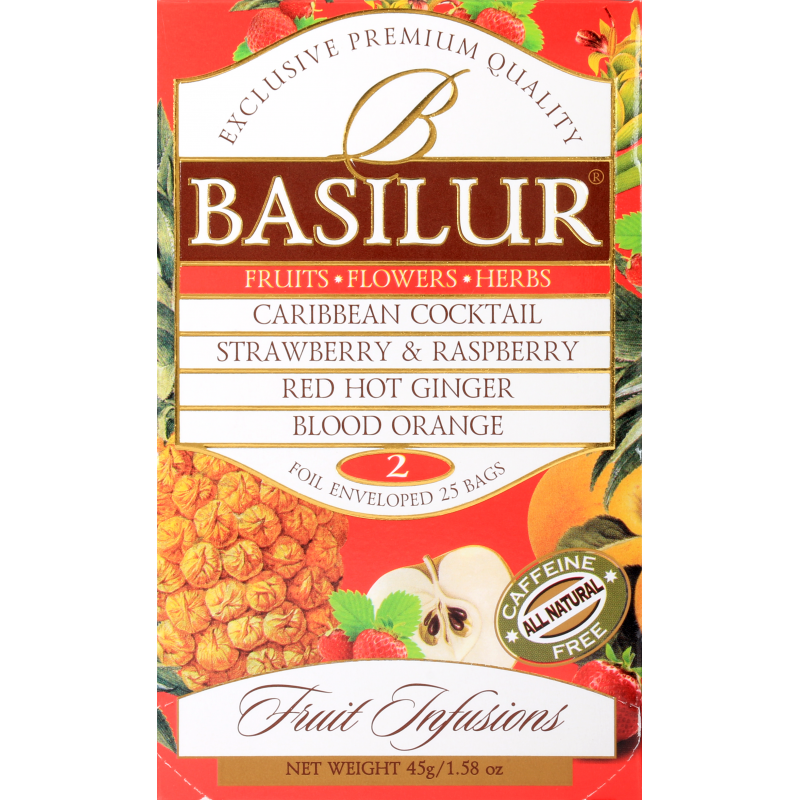 Чай BASILUR "Fruit Infusions "Assorti" 20x1.8г - фото 4 - id-p194183390