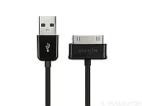 Кабель USB Vixion (J5) для Samsung Galaxy TAB, 30-pin, черный