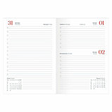 Ежедневник датированный "Lozanna" А5 на 2024 год бордовый, фото 5