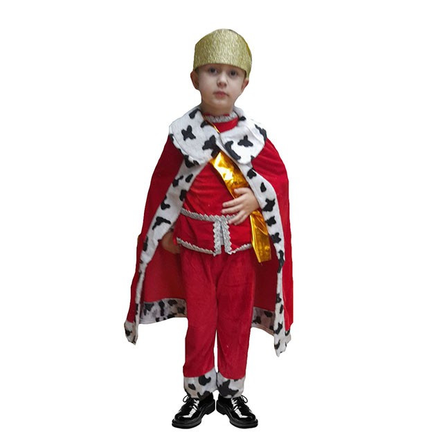 Детский карнавальный костюм Князь король принц царь, новогодний маскарадный костюм для мальчика на утренник - фото 1 - id-p194153065