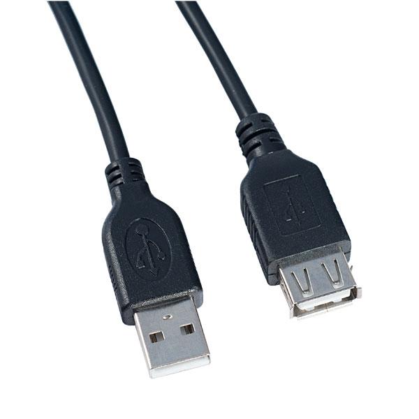 Шнур USB-A штекер - USB-A гнездо 1м (U4502) - фото 1 - id-p194206070
