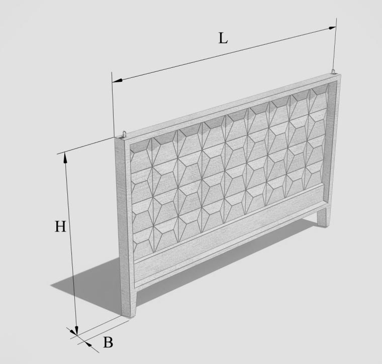Ограждение бетоннное П6Ва - фото 2 - id-p194220425
