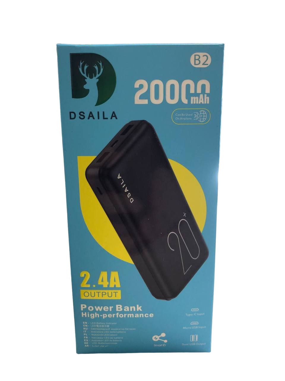 Внешний аккумулятор Power Bank DSAILA B2 20000 mAh черный