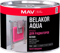 Краска BELAKOR AQUA Для радиаторов белая п/мат 0,5л (0,5кг)