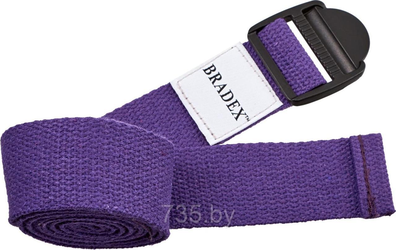 Ремешок для йоги фиолетовый - фото 1 - id-p194222008