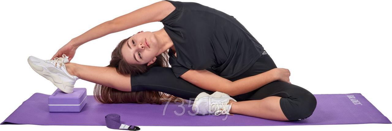 Ремешок для йоги фиолетовый - фото 3 - id-p194222008