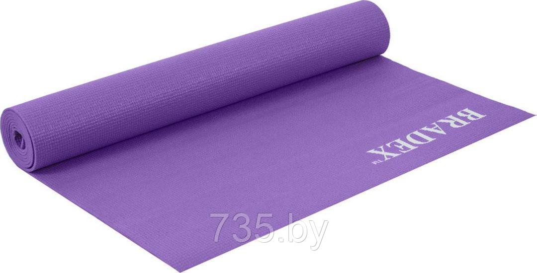 Коврик для йоги и фитнеса 173*61*0,3 фиолетовый - фото 4 - id-p194222186