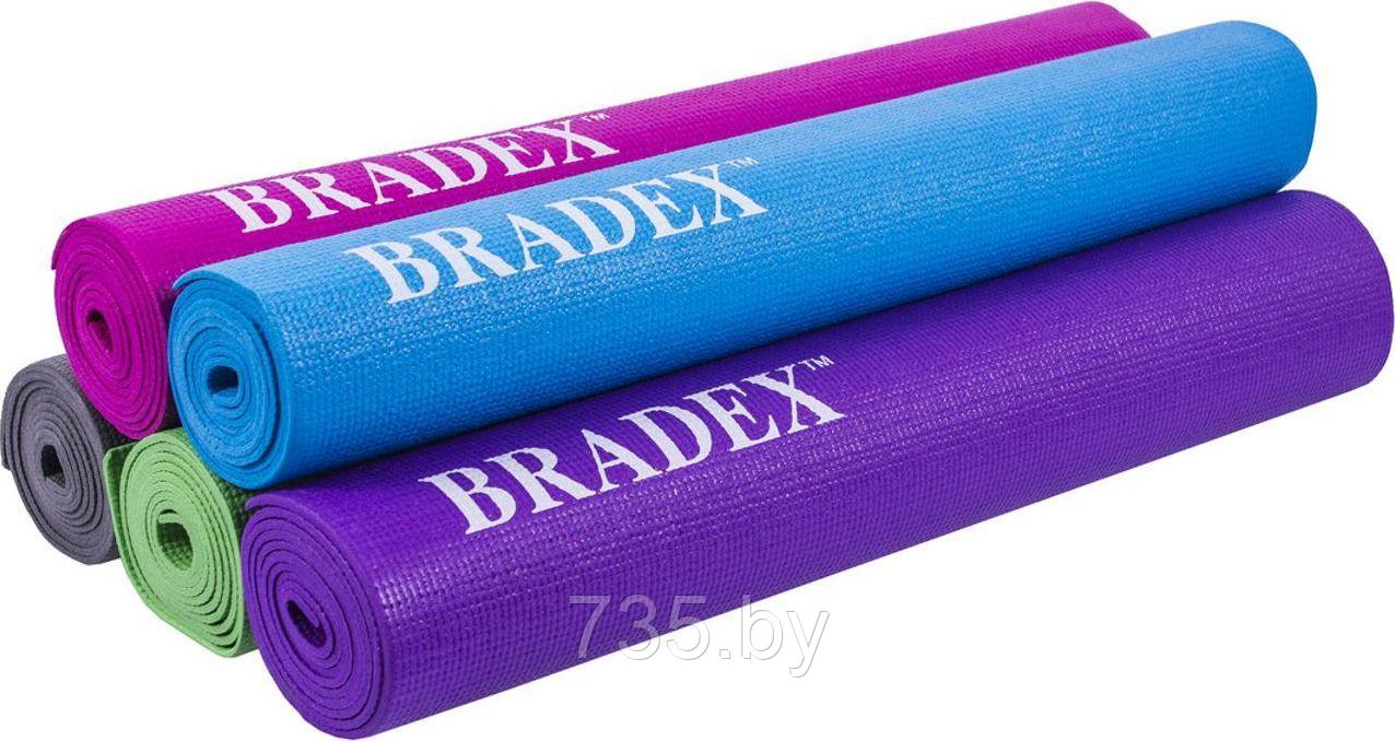Коврик для йоги и фитнеса 173*61*0,3 фиолетовый - фото 7 - id-p194222186