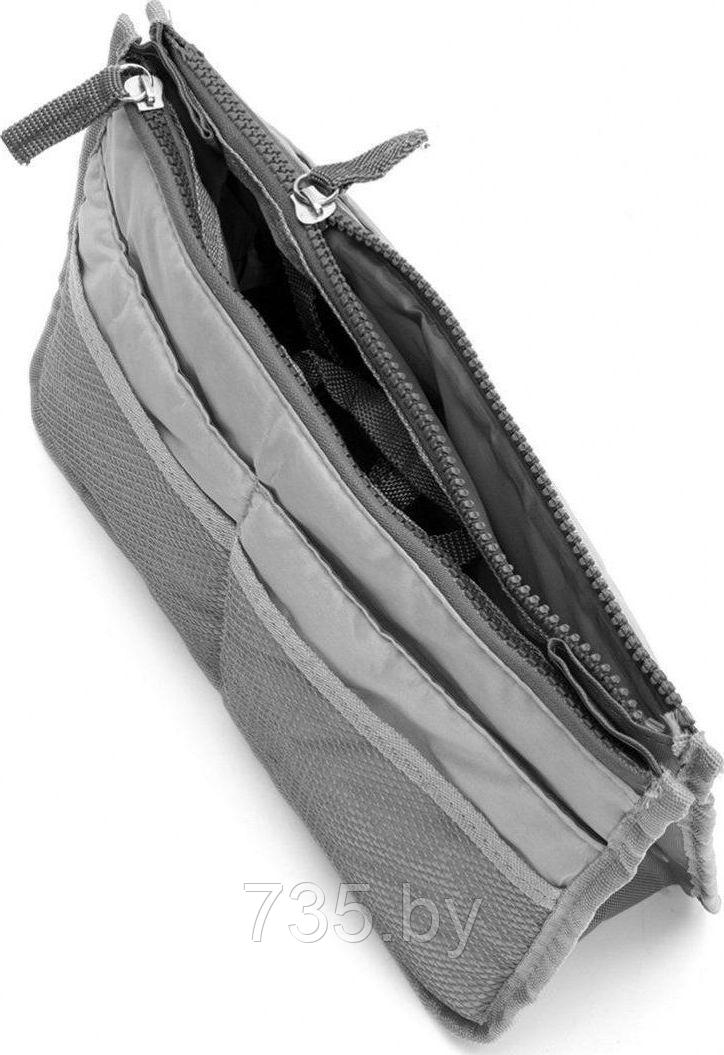 Органайзер для сумки «СУМКА В СУМКЕ» цвет серый - фото 3 - id-p175810940