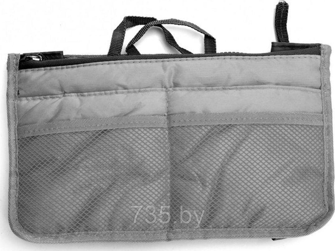 Органайзер для сумки «СУМКА В СУМКЕ» цвет серый - фото 4 - id-p175810940