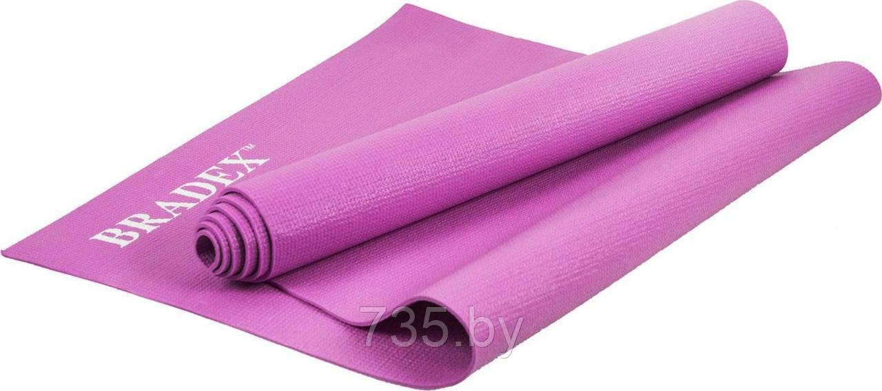 Коврик для йоги и фитнеса 173*61*0,3 розовый - фото 1 - id-p194222189