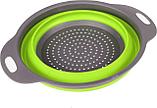 Дуршлаг складной круглый 2,4л зеленый, фото 3