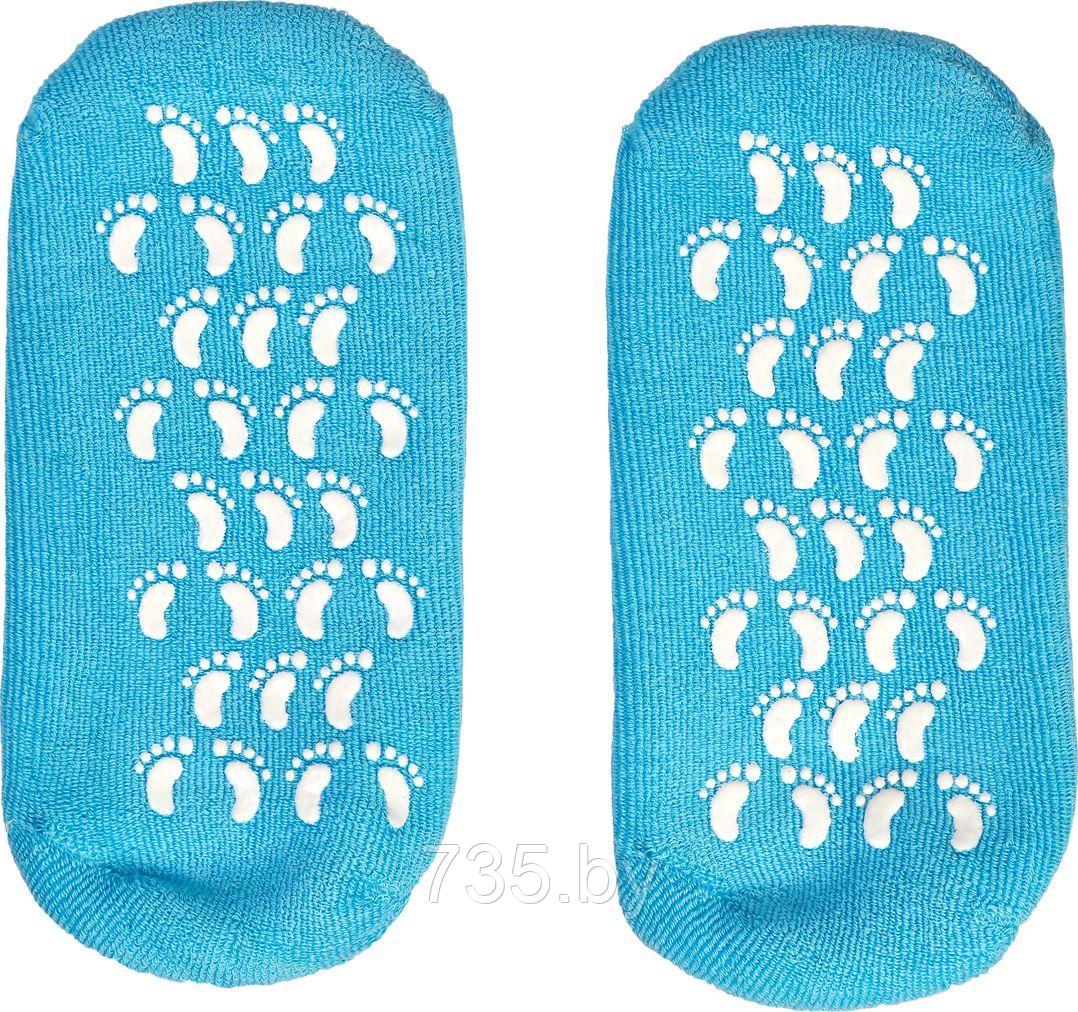 Маска-носки увлажняющие гелевые многоразового использования, голубые - фото 3 - id-p175811824