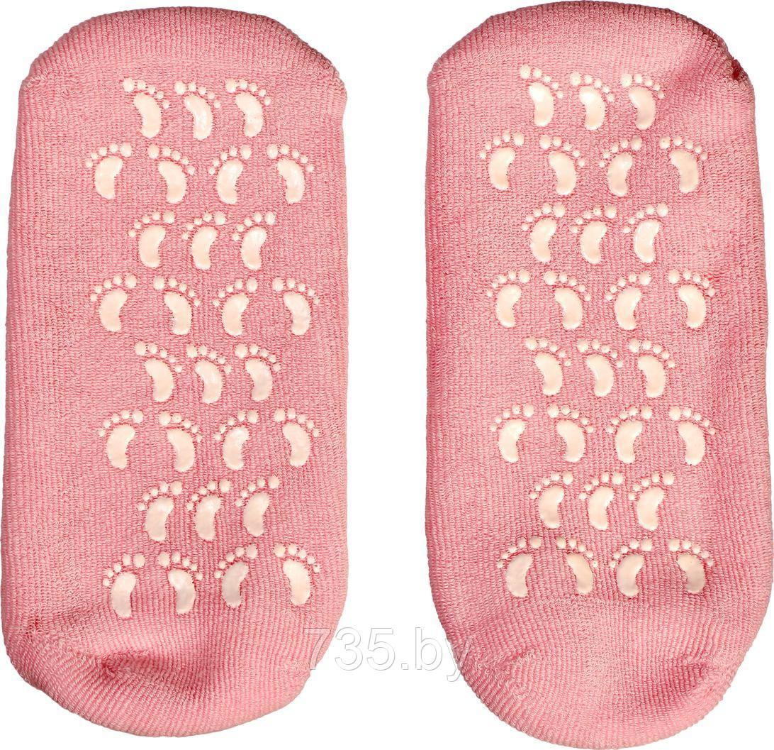 Маска-носки увлажняющие гелевые многоразового использования, розовые - фото 3 - id-p175811825