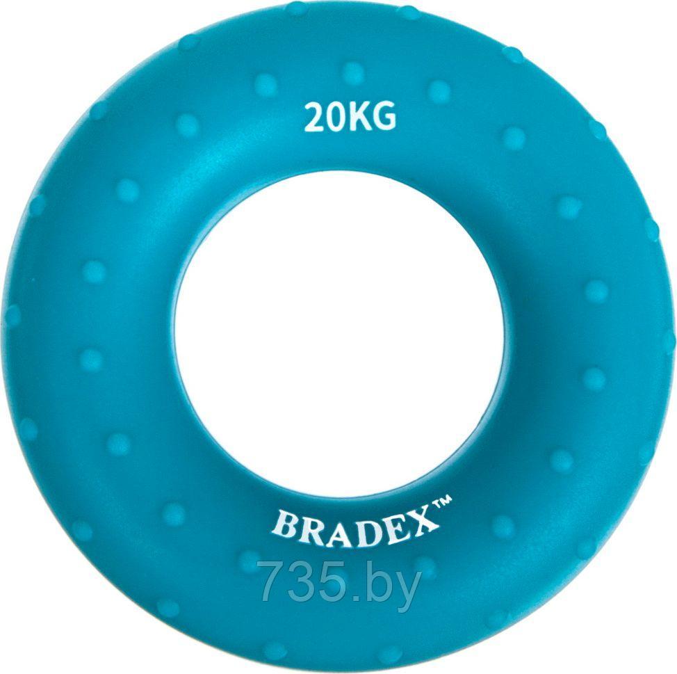 Кистевой эспандер 20 кг, круглый массажный, синий - фото 1 - id-p194222247