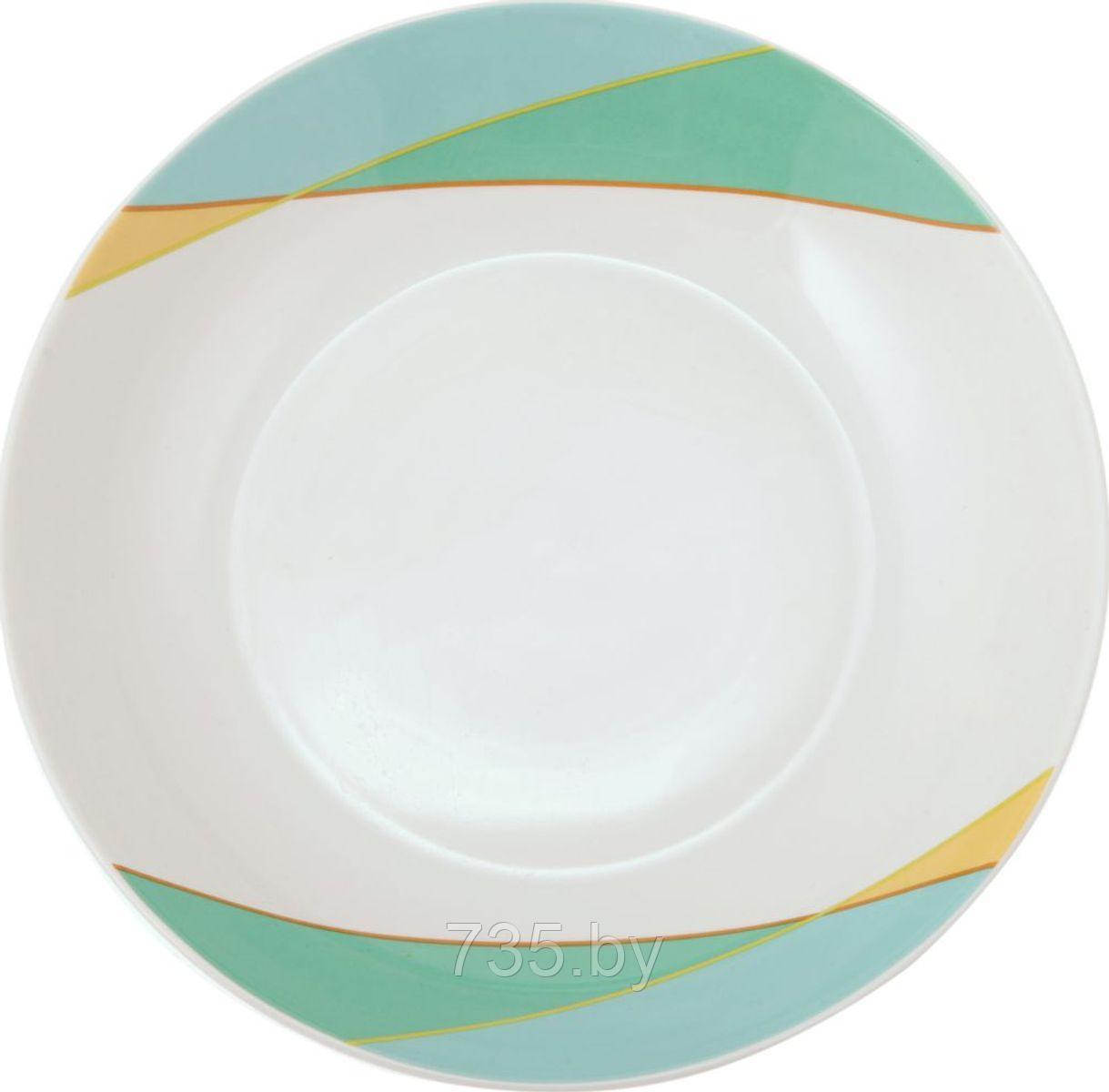 Тарелка суповая d20см, Parallels, фарфор, разноцветный - фото 3 - id-p175811994