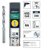 Сверло по металлу ALPEN HSS COBALT DIN 338 RN 130° d 6.5 мм