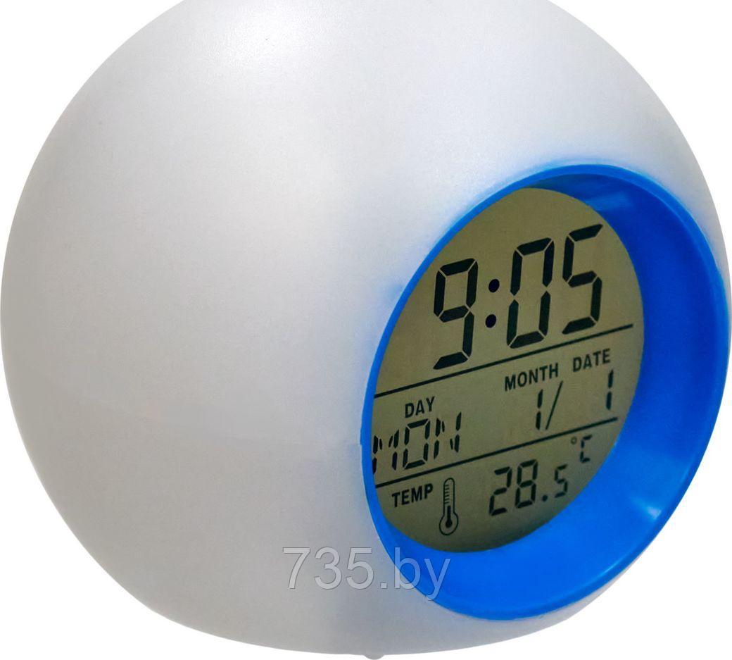 Метеостанция с подсветкой RSB "BALL", 8,5x8,5x8см, пластик, белый - фото 2 - id-p175812089