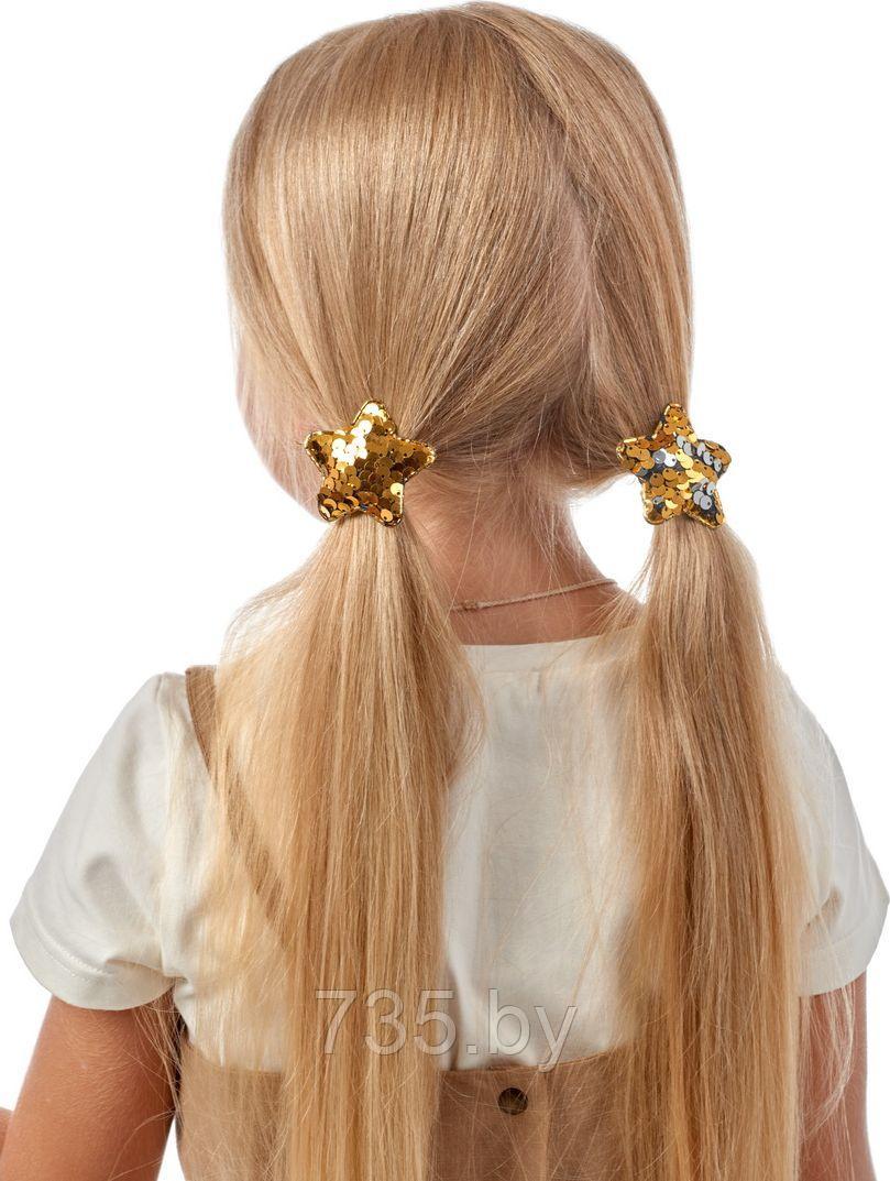 Комплект резинок для волос "ЗВЕЗДОЧКА", золотой - фото 4 - id-p194222356